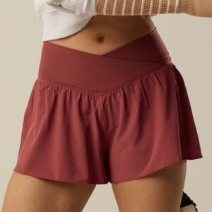 OFFLINE By Aerie Real Me Crossover Flowy Short - Rust
